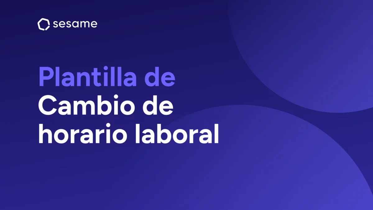 plantilla cambio de horario